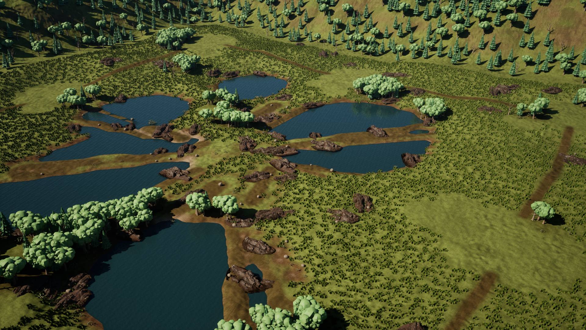 Sandlake Basin — aerial terrain map